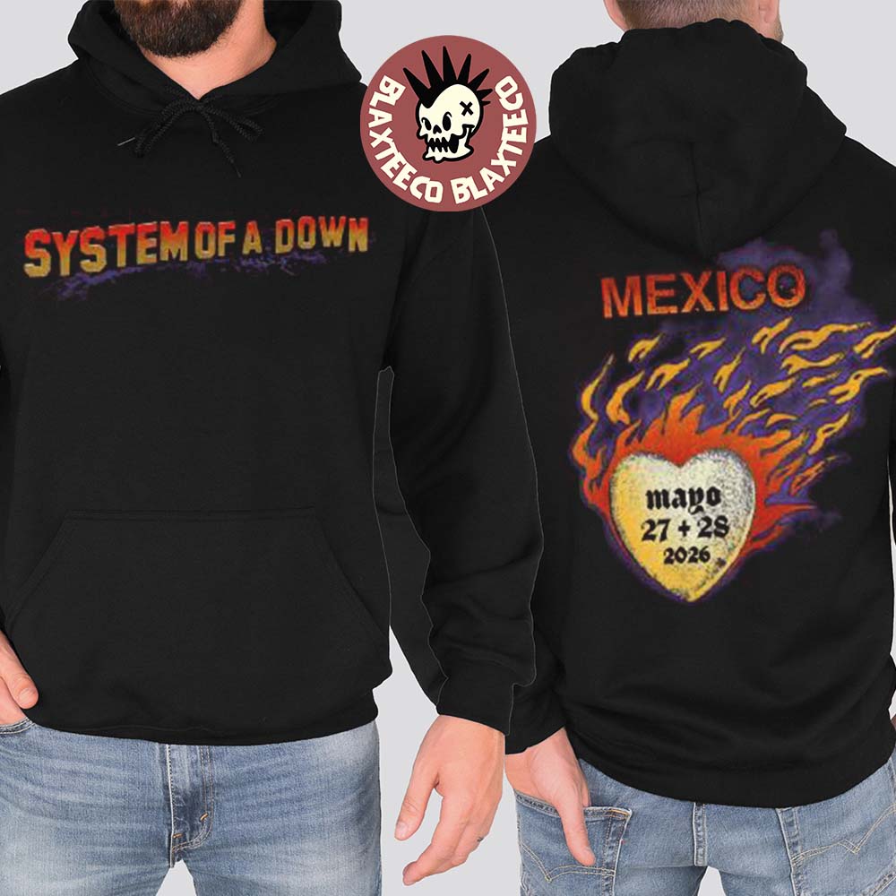 System Of A Down CDMX Mexico 2026 Event Merch At - Adult & Kids T-Shirts, Sweatshirts & Hoodies apparel design preview 1