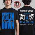 System Of A Down Paris France 2026 Specific Venue At - Adult & Kids T-Shirts, Sweatshirts & Hoodies apparel design preview 1