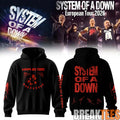 System of a Down "Europe-UK Stadium Tour 2026" - Adult & Kids T-Shirts, Sweatshirts & Hoodies apparel design preview 1
