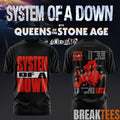 System of a Down UK EU Tour 2026 Black Collection - Adult & Kids T-Shirts, Sweatshirts & Hoodies apparel design preview 1