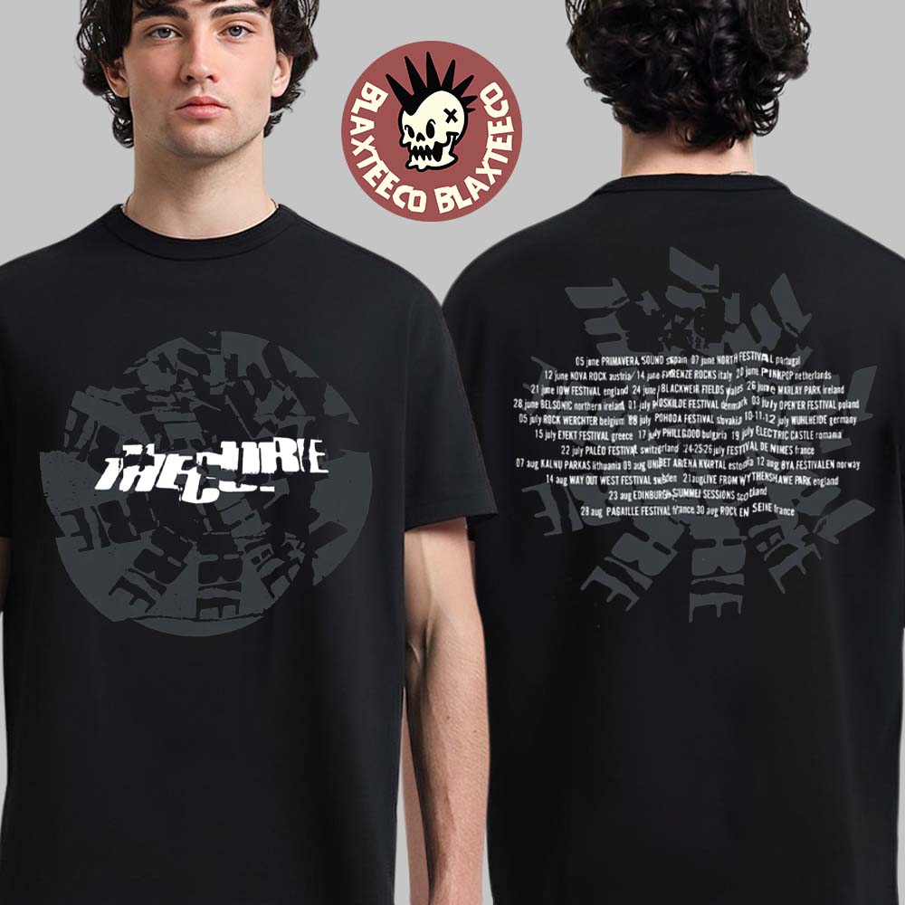 The Cure Festival Summer 2026 Merch Cracked Logo With - Adult & Kids T-Shirts, Sweatshirts & Hoodies apparel design preview 1