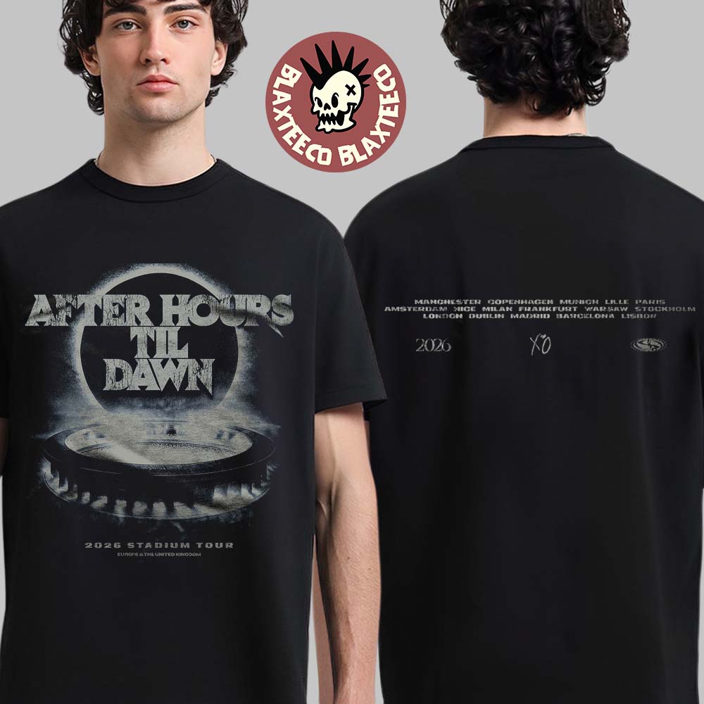The Weeknd After Hours Til Dawn 2026 Europe And UK - Adult & Kids T-Shirts, Sweatshirts & Hoodies apparel design preview 1