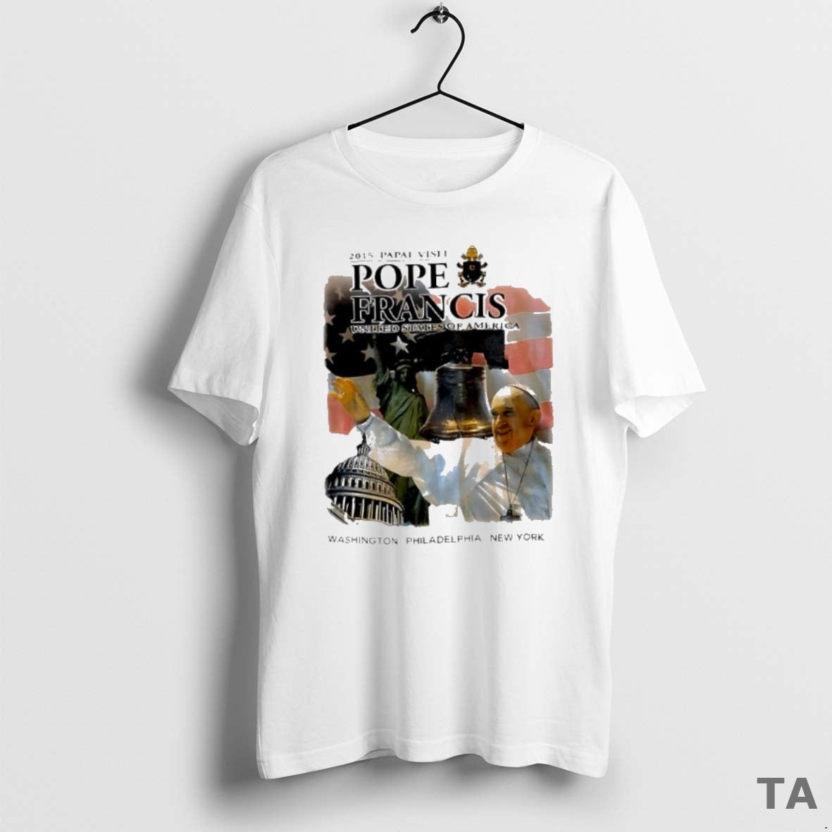 Top 2015 Papal Visit Pope Francis United States Of - Adult & Kids T-Shirts, Sweatshirts & Hoodies apparel design preview 1