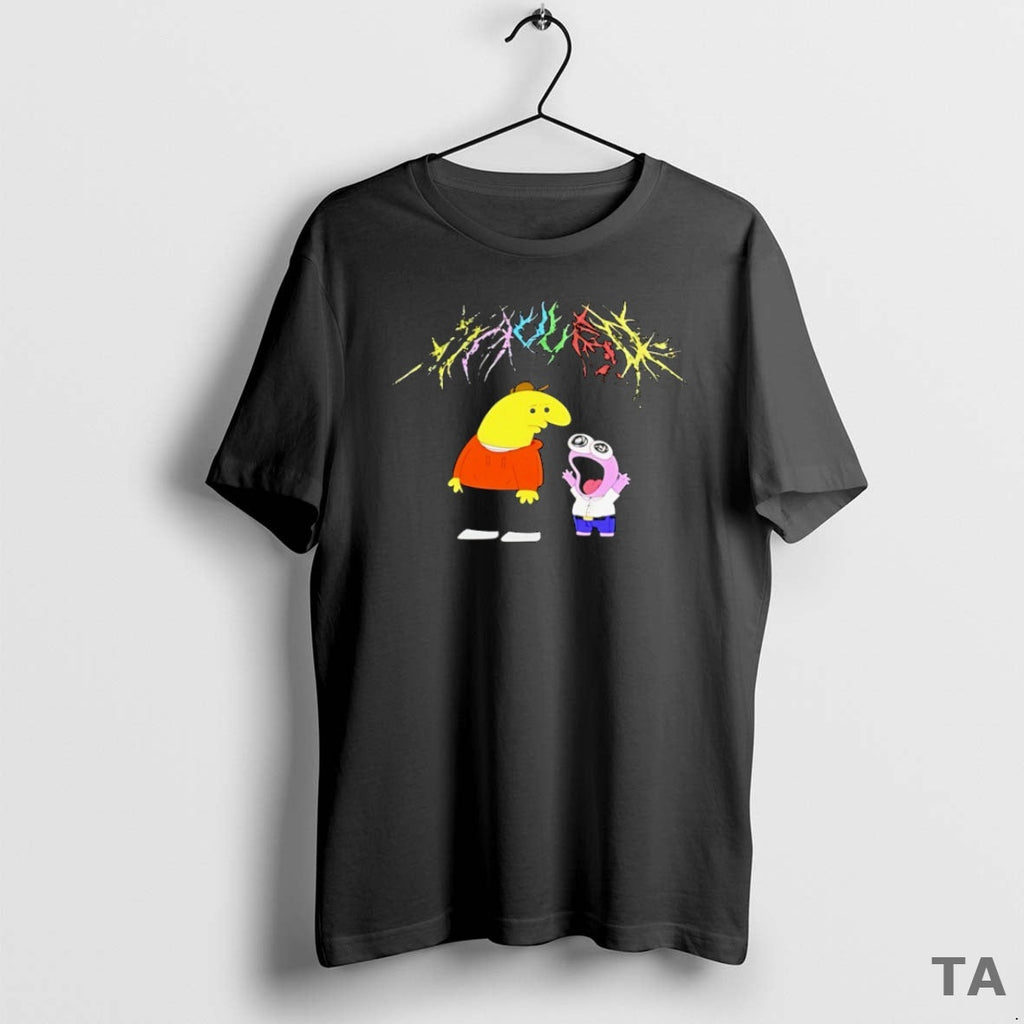 Top Charlie And Pim Smiling Friends Mauled Sweater - Adult & Kids T-Shirts, Sweatshirts & Hoodies apparel design preview 1