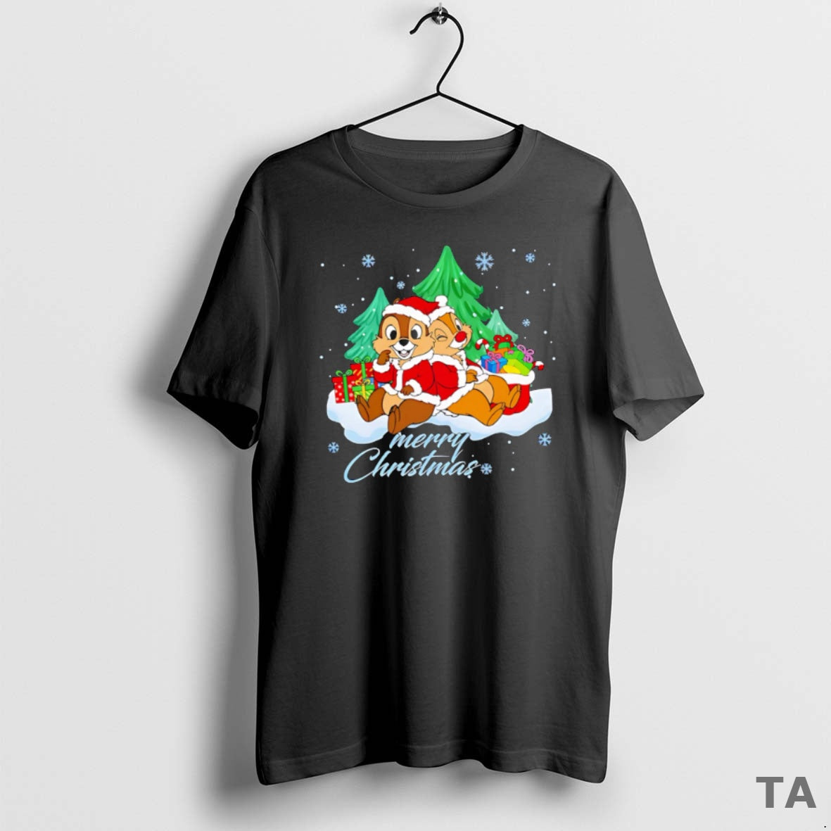 Top Chip And Dale Christmas Chipmunks Xmas Sweater - Adult & Kids T-Shirts, Sweatshirts & Hoodies apparel design preview 1