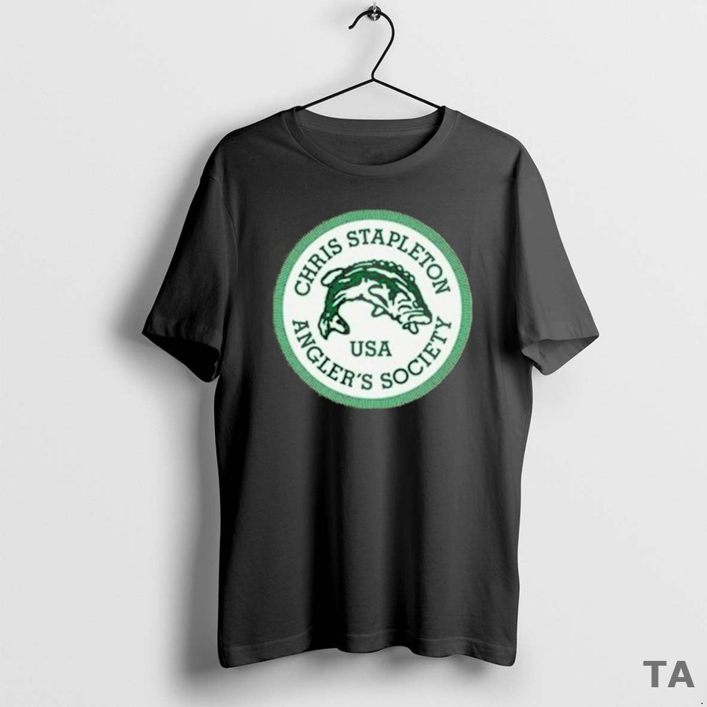 Top Chris Stapleton The Anglers Society Usa Fish - Adult & Kids T-Shirts, Sweatshirts & Hoodies apparel design preview 1