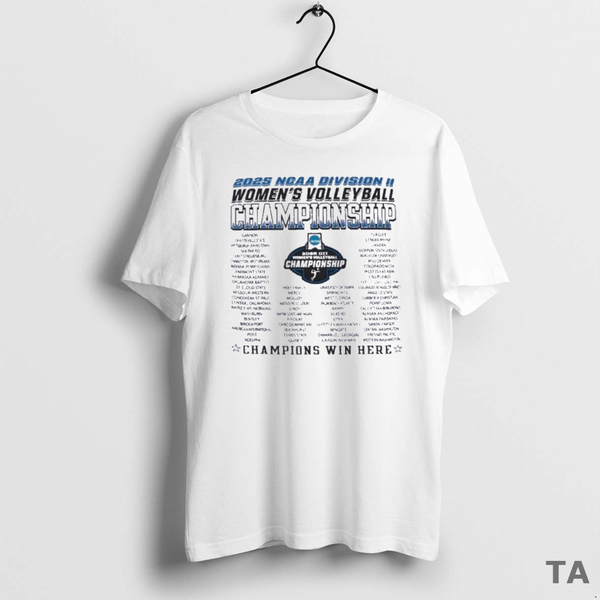 Top Dii Womens Volleyball Regionals 2025 Sweater - Adult & Kids T-Shirts, Sweatshirts & Hoodies apparel design preview 1