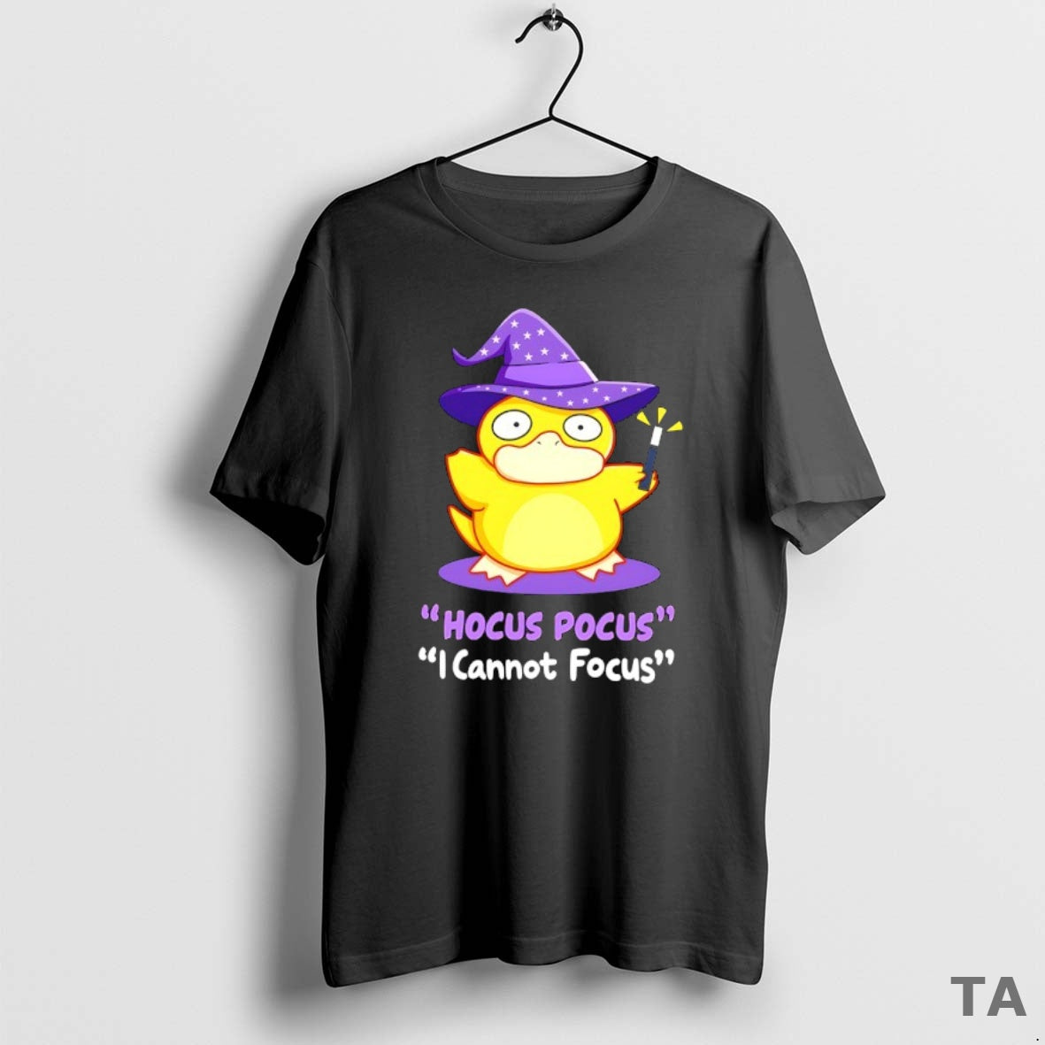 Top Duck Wizard Hocus Pocus I Cannot Focus Sweater - Adult & Kids T-Shirts, Sweatshirts & Hoodies apparel design preview 1