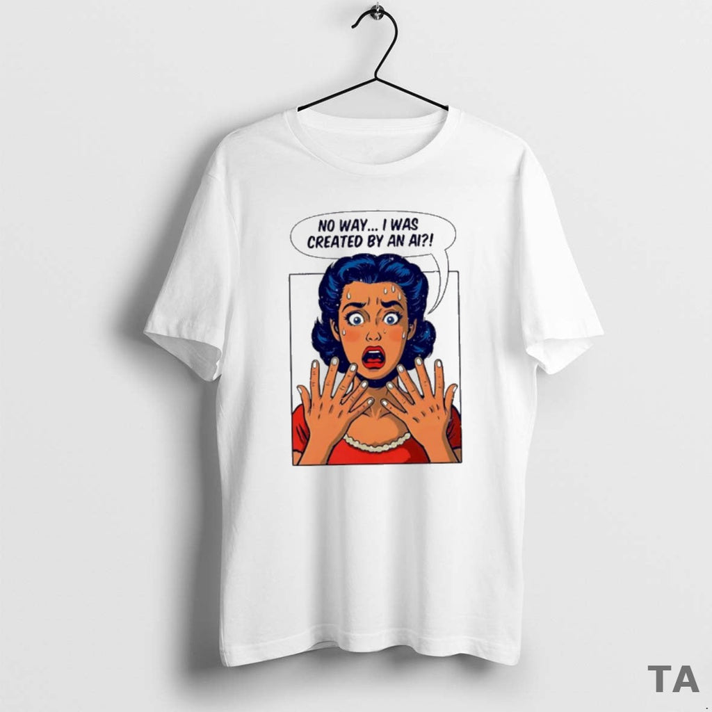 Top Girl No Way I Was Created By An Ai Sweater - Adult & Kids T-Shirts, Sweatshirts & Hoodies apparel design preview 1