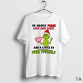 Top Grinch Im Mostly Peace Love And Light A Little - Adult & Kids T-Shirts, Sweatshirts & Hoodies apparel design preview 1