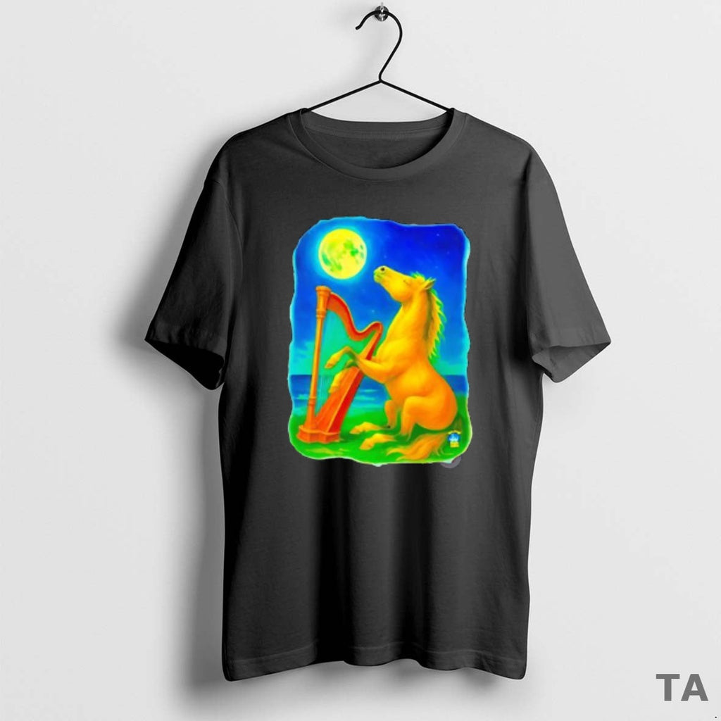 Top Horse Lovers Musical Moon Harp Art Sweater - Adult & Kids T-Shirts, Sweatshirts & Hoodies apparel design preview 1