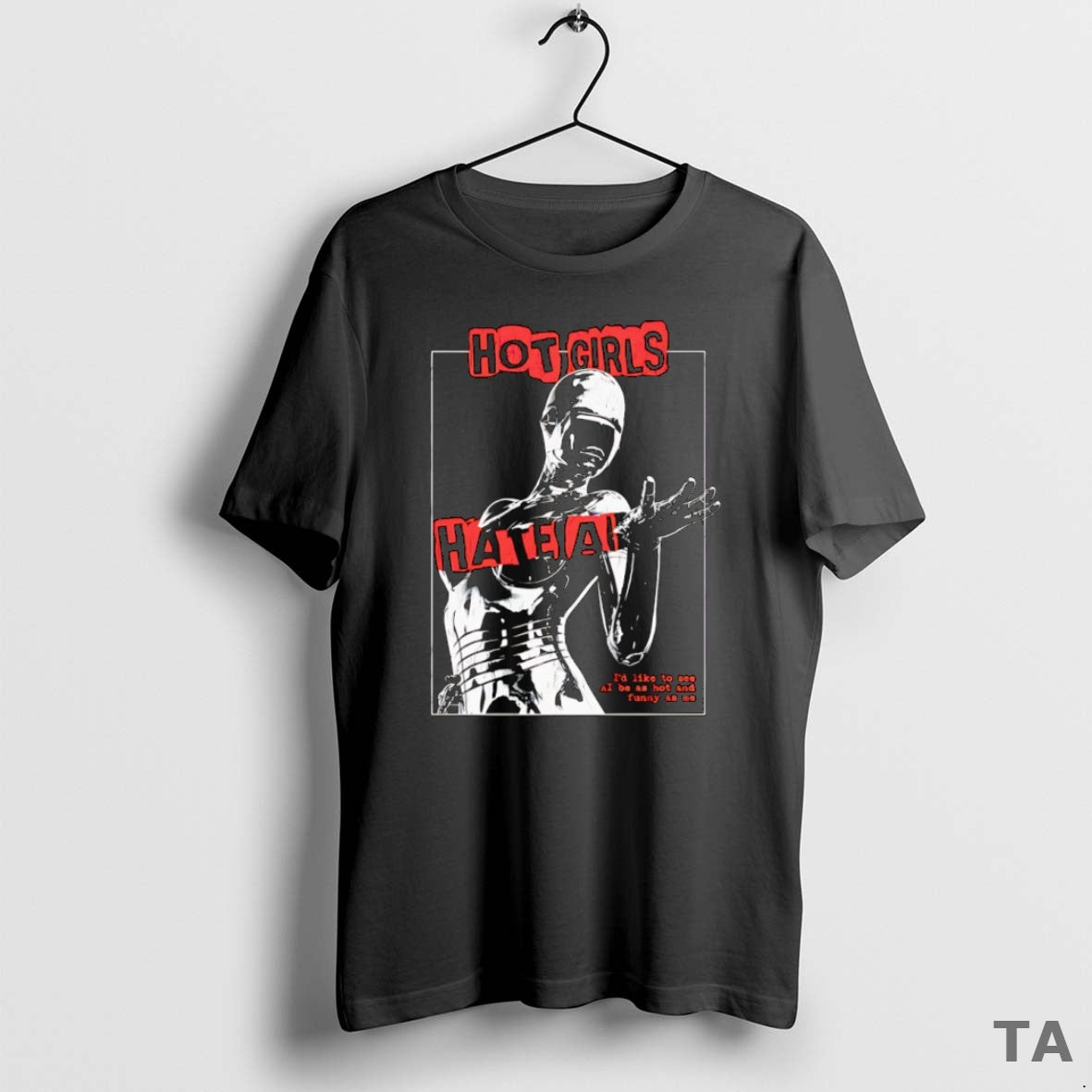 Top Hot Girls Hate Ai Sweater - Adult & Kids T-Shirts, Sweatshirts & Hoodies apparel design preview 1