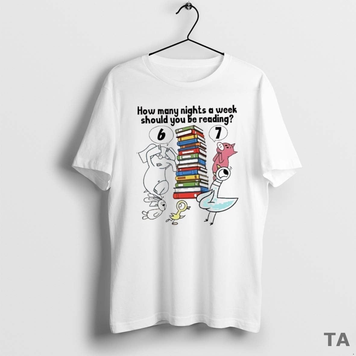 Top How Many Nights A Week Should You Be Reading 6 7 - Adult & Kids T-Shirts, Sweatshirts & Hoodies apparel design preview 1
