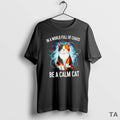 Top In A World Full Of Chaos Be Calm Cat Sweater - Adult & Kids T-Shirts, Sweatshirts & Hoodies apparel design preview 1