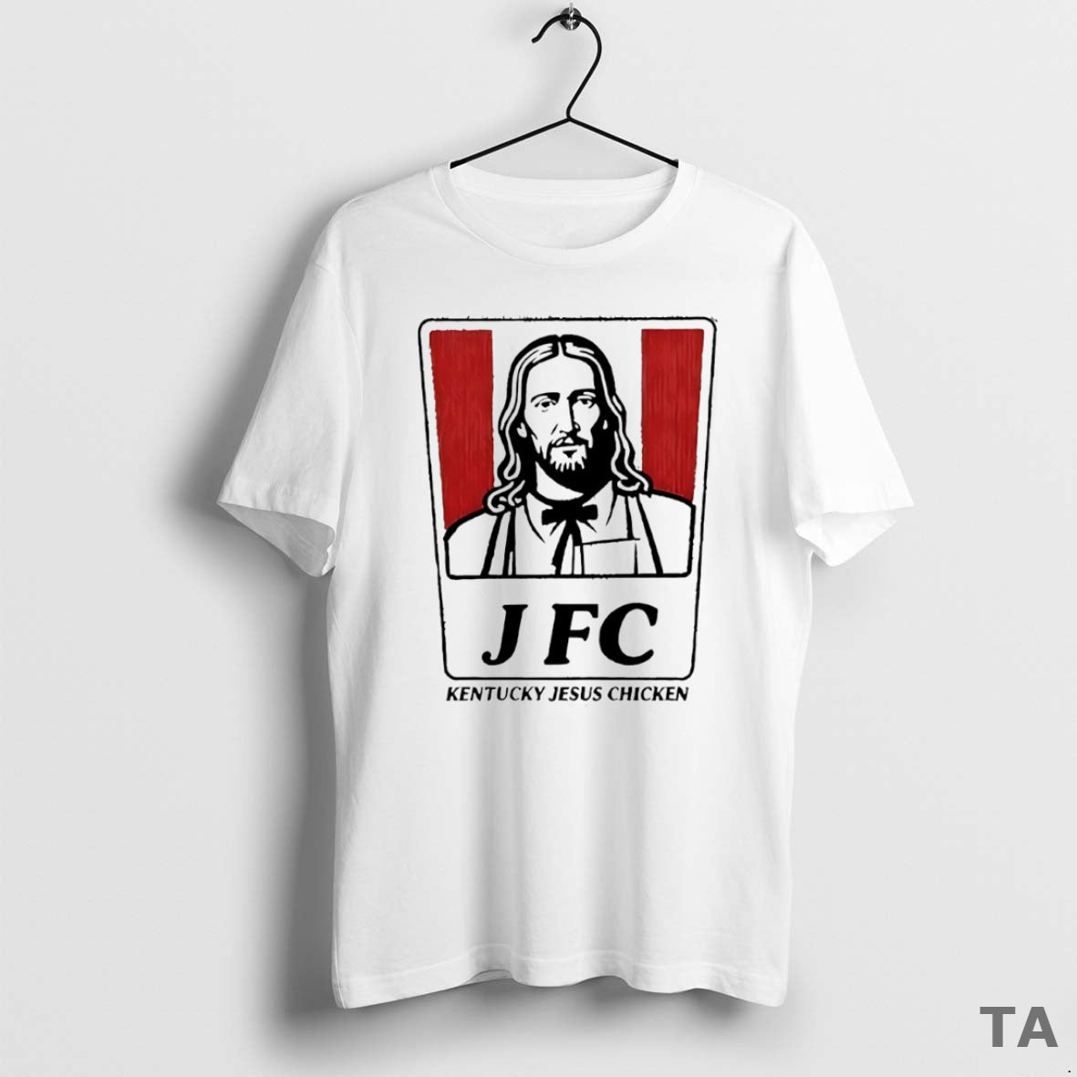 Top Jfc Kentucky Jesus Chicken Christmas Circle - Adult & Kids T-Shirts, Sweatshirts & Hoodies apparel design preview 1