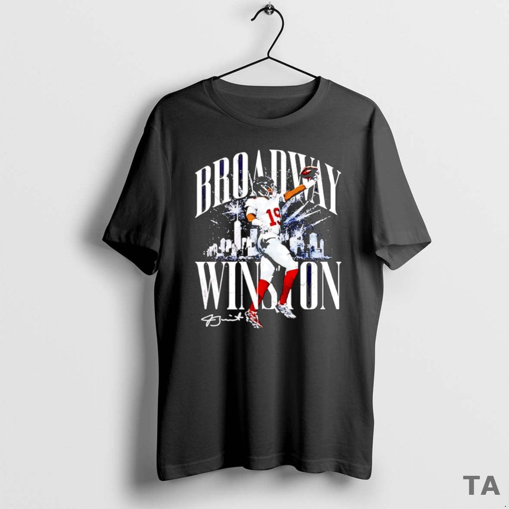 Top Jameis Winston New York Giants Broadway City - Adult & Kids T-Shirts, Sweatshirts & Hoodies apparel design preview 1