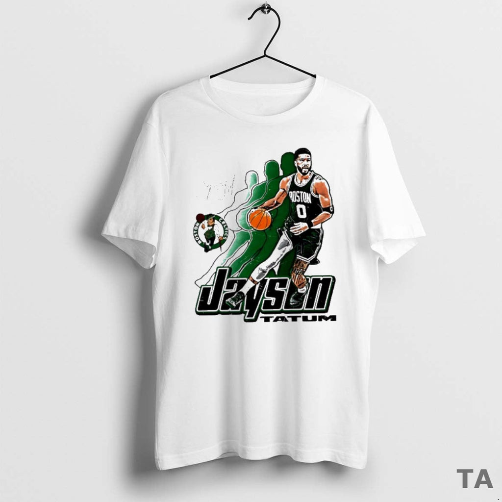 Top Jayson Tatum Boston Celtics Signature 0 Retro - Adult & Kids T-Shirts, Sweatshirts & Hoodies apparel design preview 1