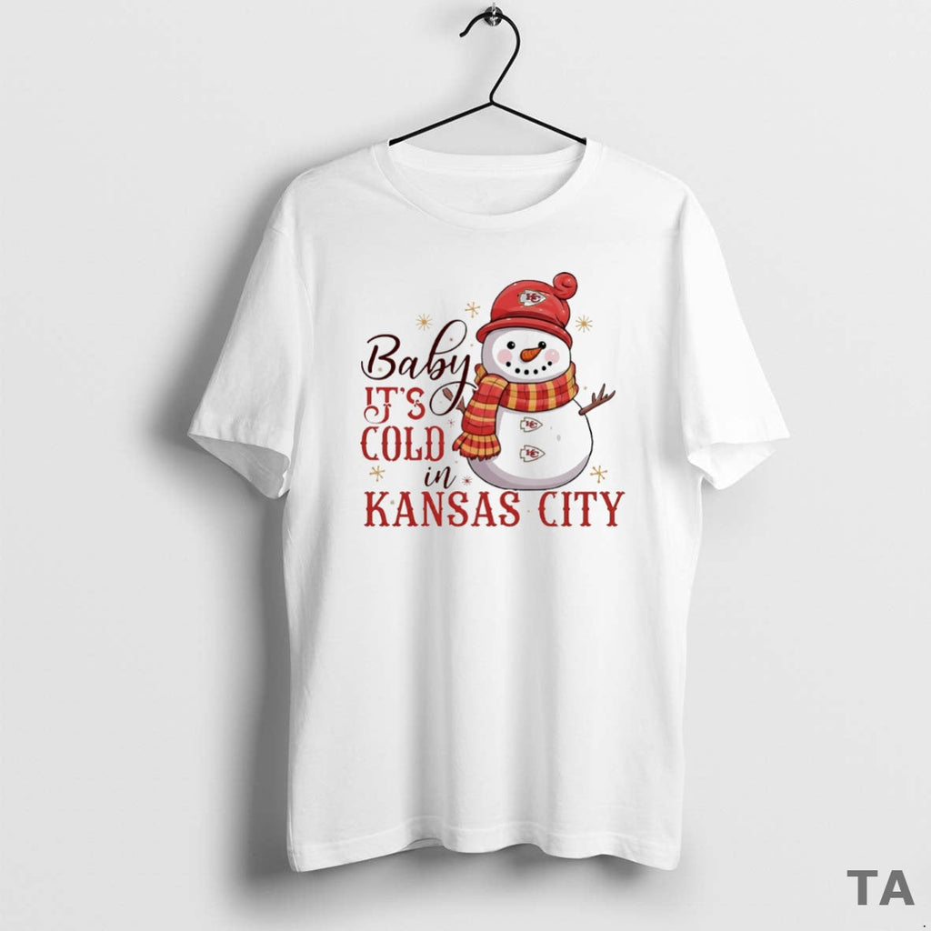 Top Kansas City Chiefs Baby Its Cold In Circle - Adult & Kids T-Shirts, Sweatshirts & Hoodies apparel design preview 1
