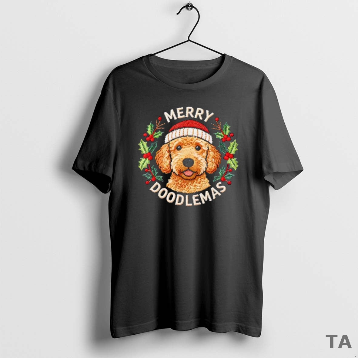 Top Merry Doodlemas Goldendoodle Christmas Dog Lover - Adult & Kids T-Shirts, Sweatshirts & Hoodies apparel design preview 1