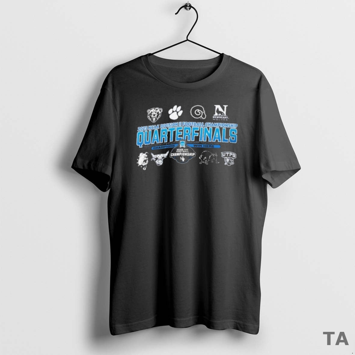 Top Ncaa Dii Football Quarterfinals Championship 2025 - Adult & Kids T-Shirts, Sweatshirts & Hoodies apparel design preview 1