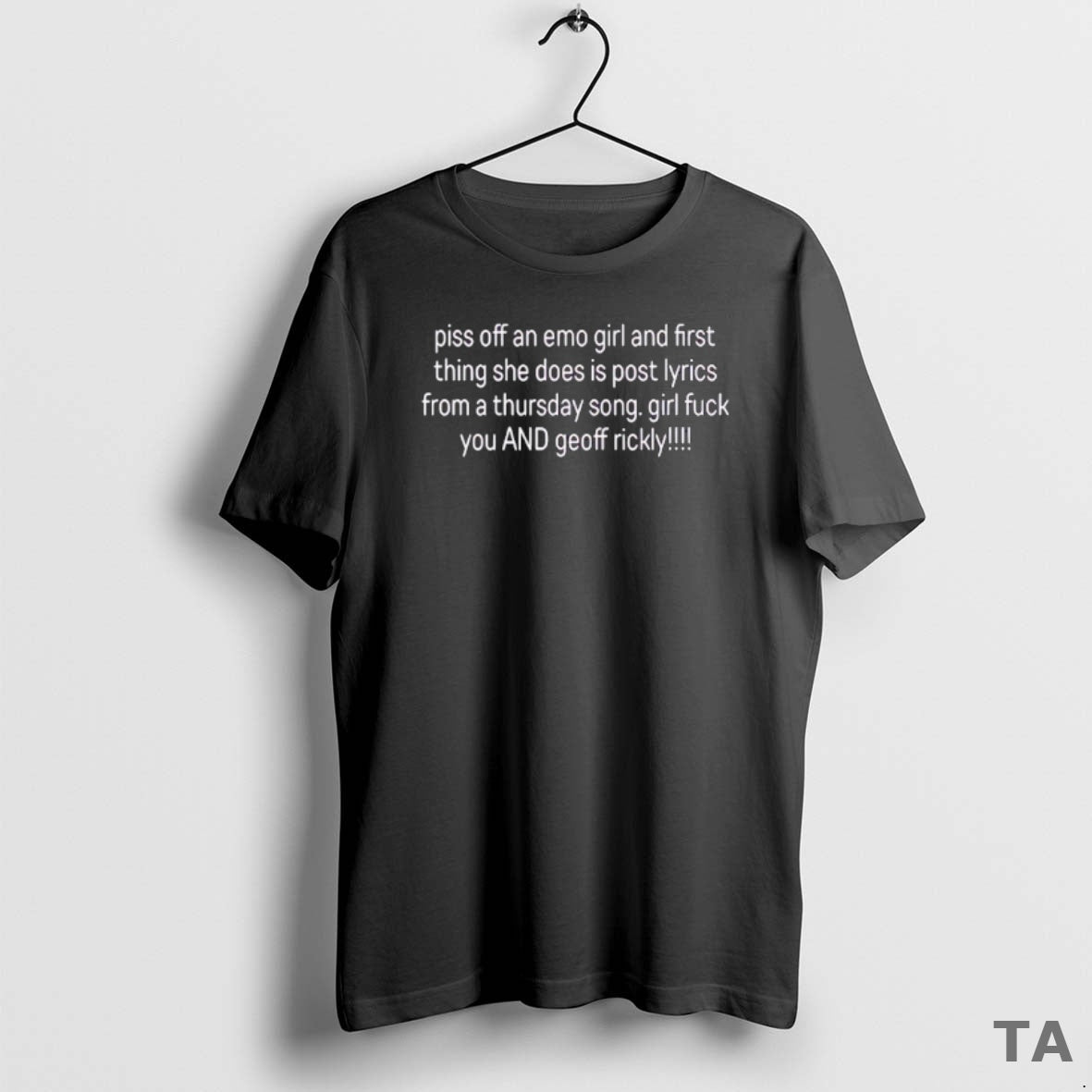 Top Piss Off An Emo Girl And First Thing She Does Is - Adult & Kids T-Shirts, Sweatshirts & Hoodies apparel design preview 1