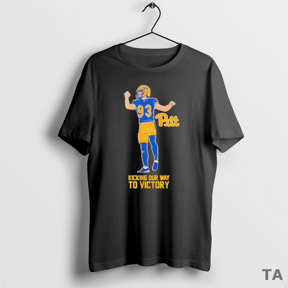 Top Pitt Panthers Football Trey Butkowski Kicking Our - Adult & Kids T-Shirts, Sweatshirts & Hoodies apparel design preview 1