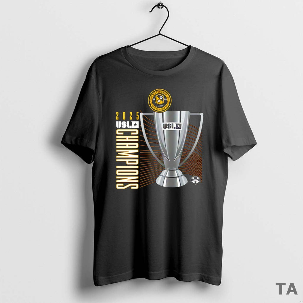 Top Pittsburgh Riverhounds Sc 2025 Usl Championship - Adult & Kids T-Shirts, Sweatshirts & Hoodies apparel design preview 1