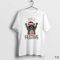 Top Raccoon Feral And Festive Christmas Lights Circle - Adult & Kids T-Shirts, Sweatshirts & Hoodies apparel design preview 1