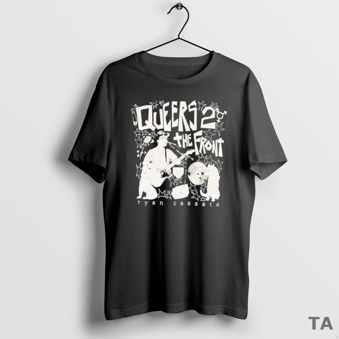 Top Ryan Cassata Queers To The Front Sweater - Adult & Kids T-Shirts, Sweatshirts & Hoodies apparel design preview 1