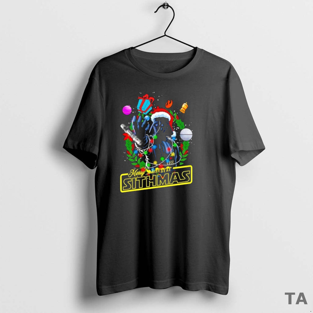 Top Santa Vader Merry Sithmas Sweater - Adult & Kids T-Shirts, Sweatshirts & Hoodies apparel design preview 1