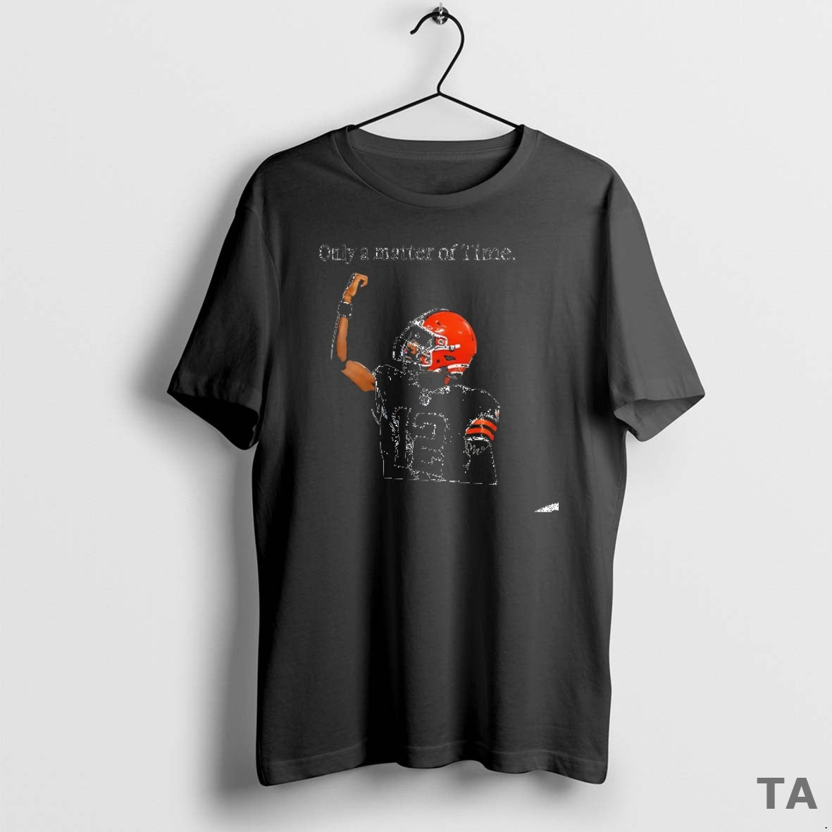 Top Shedeur Sanders Cleveland Browns Only A Matter Of - Adult & Kids T-Shirts, Sweatshirts & Hoodies apparel design preview 1