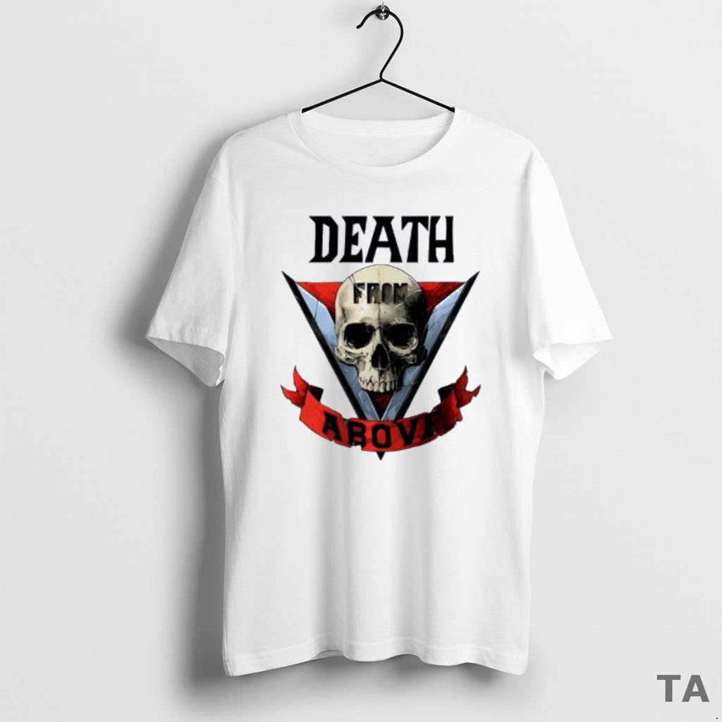 Top Skull Death From Above Vintage Sweater - Adult & Kids T-Shirts, Sweatshirts & Hoodies apparel design preview 1