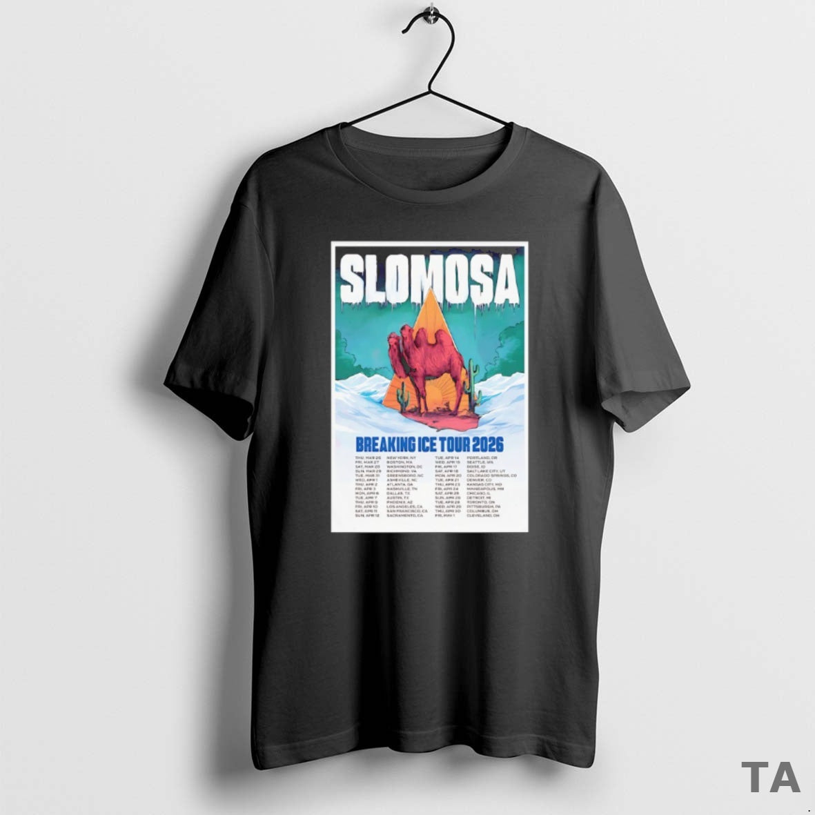 Top Slomosa Breaking Ice Tour 2026 Sweater - Adult & Kids T-Shirts, Sweatshirts & Hoodies apparel design preview 1
