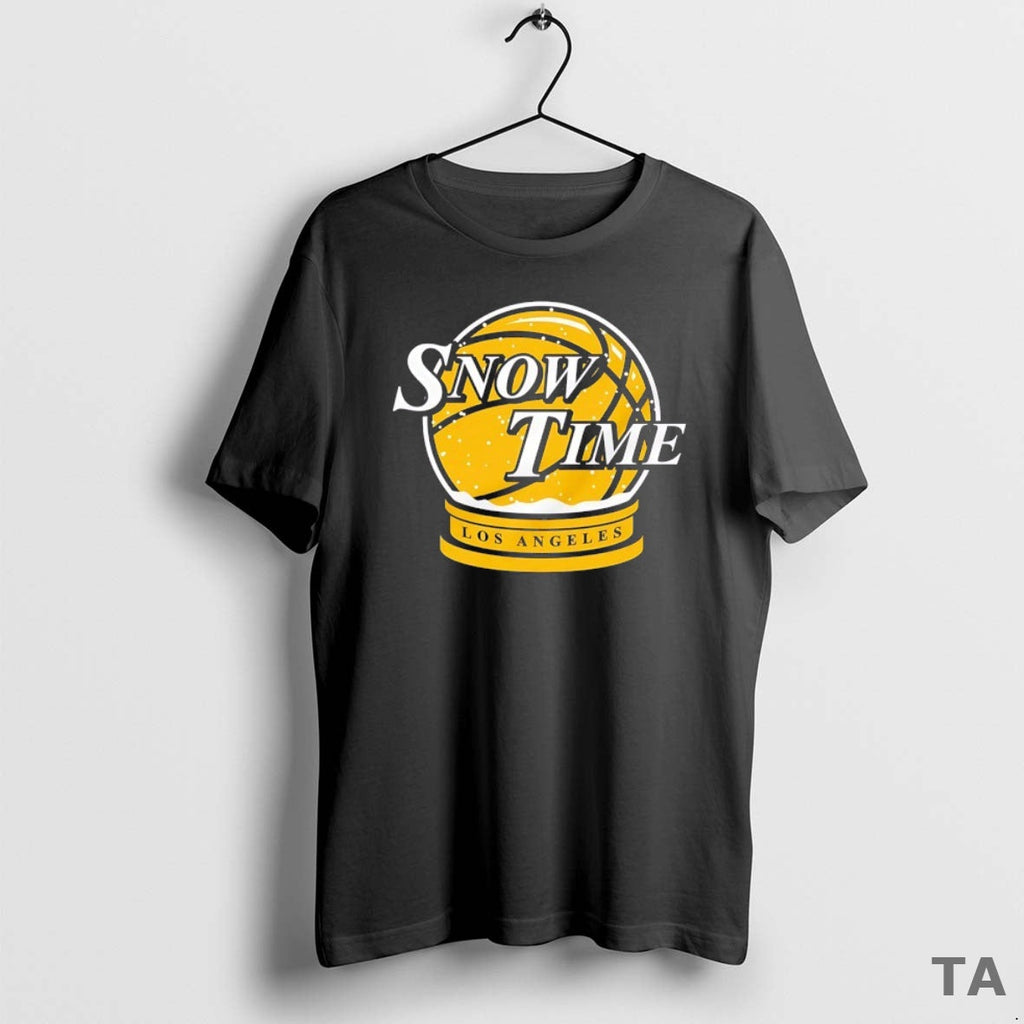 Top Snow Time Los Angeles Lakers Globe Sweater - Adult & Kids T-Shirts, Sweatshirts & Hoodies apparel design preview 1