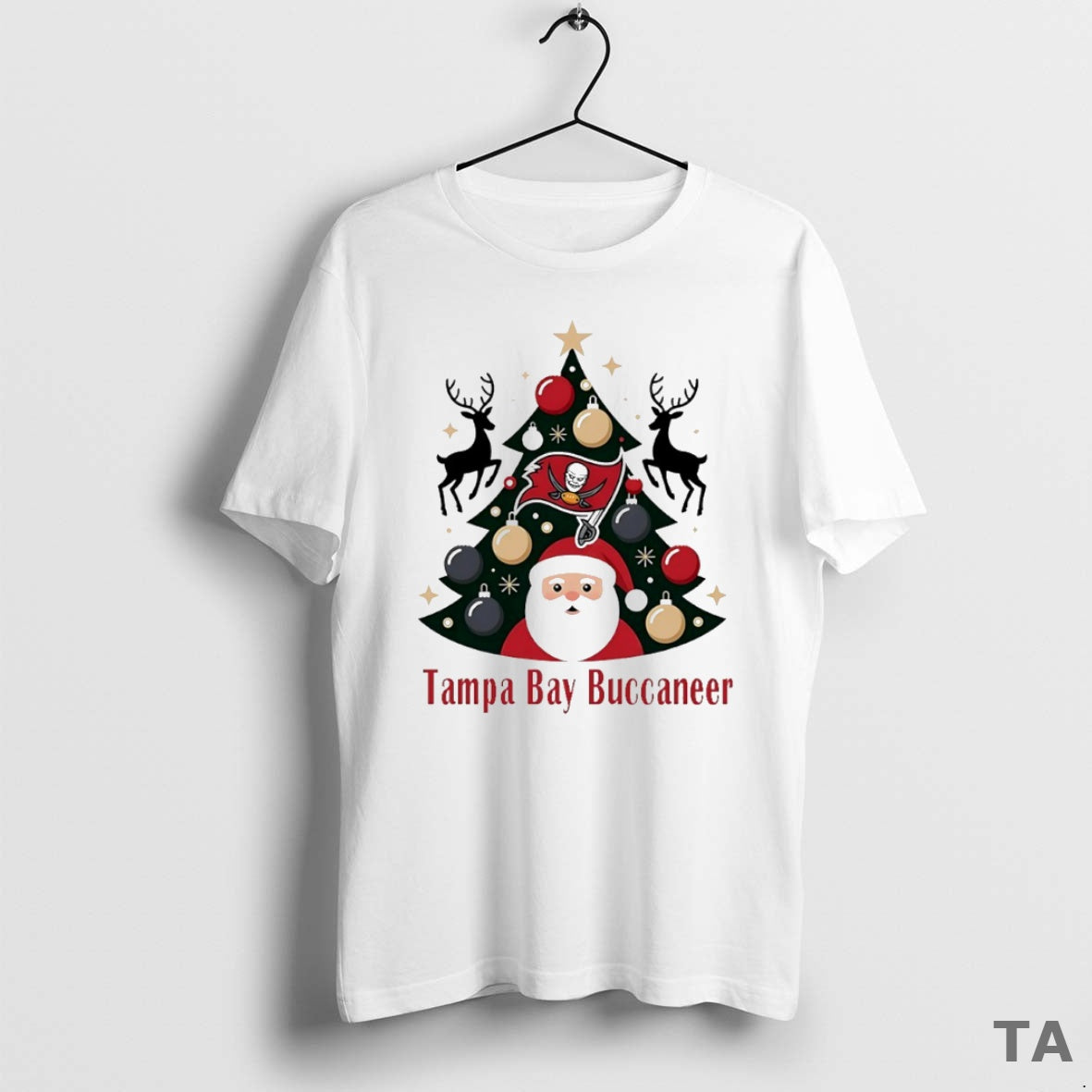 Top Tampa Bay Buccaneer Christmas Tree Circle Sweater - Adult & Kids T-Shirts, Sweatshirts & Hoodies apparel design preview 1