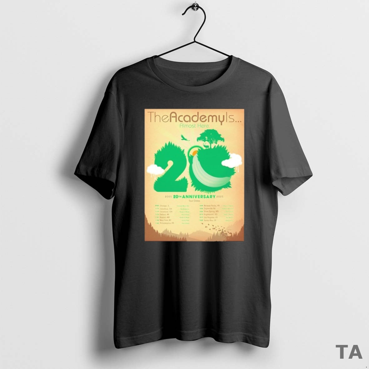 Top The Academy Is 20 Year Almost Here Anniversary - Adult & Kids T-Shirts, Sweatshirts & Hoodies apparel design preview 1