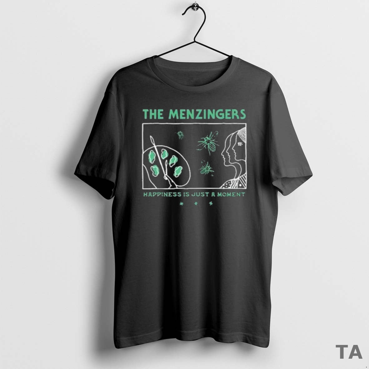 Top The Menzingers Happiness Is Just A Moment Painter - Adult & Kids T-Shirts, Sweatshirts & Hoodies apparel design preview 1