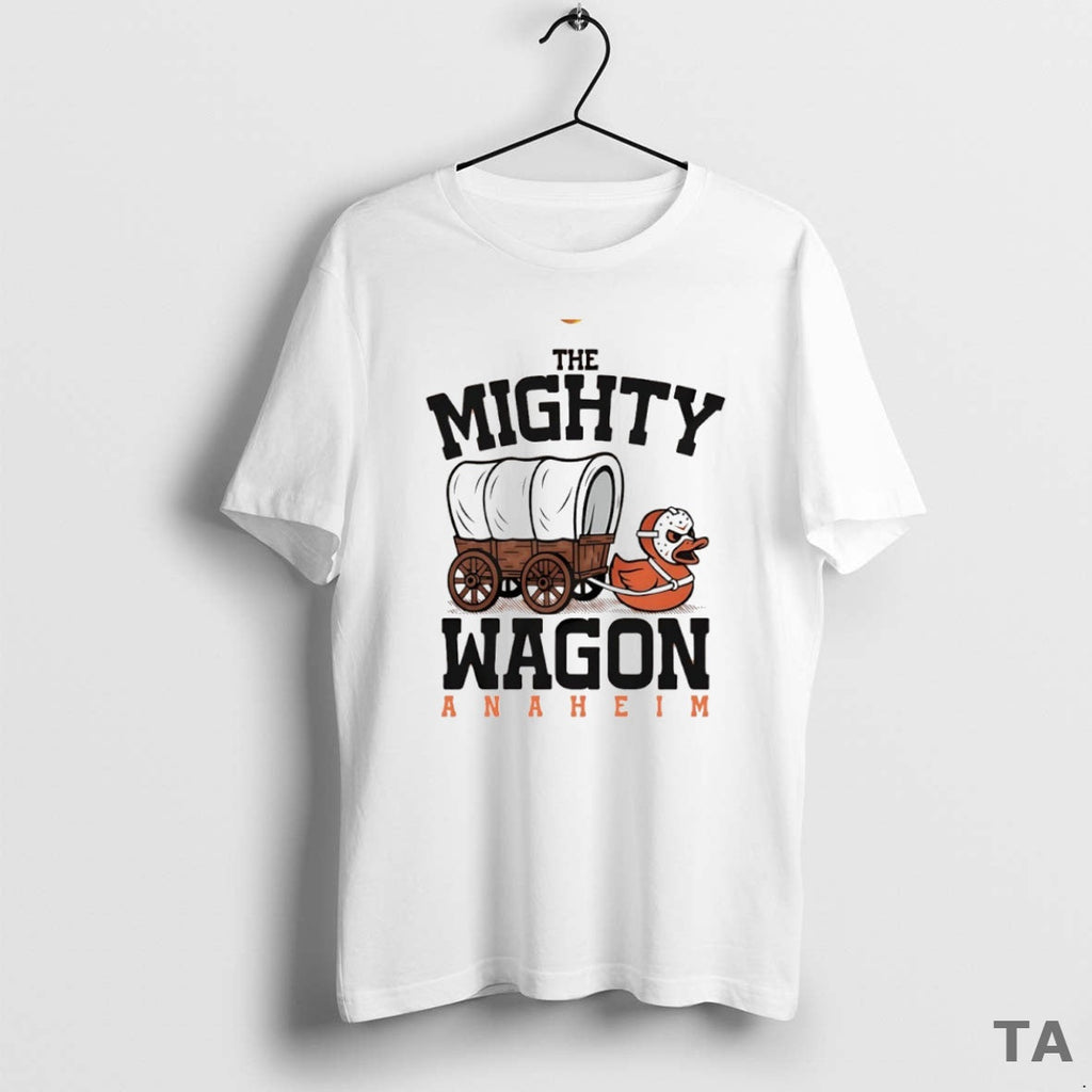 Top The Mighty Wagon Anaheim Ducks Circle Sweater - Adult & Kids T-Shirts, Sweatshirts & Hoodies apparel design preview 1