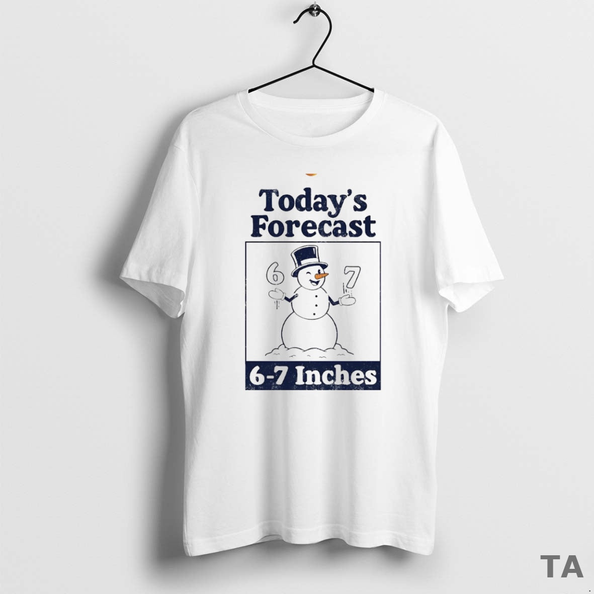 Top Todays Forecast 6 7 Inches Snowman Circle Sweater - Adult & Kids T-Shirts, Sweatshirts & Hoodies apparel design preview 1