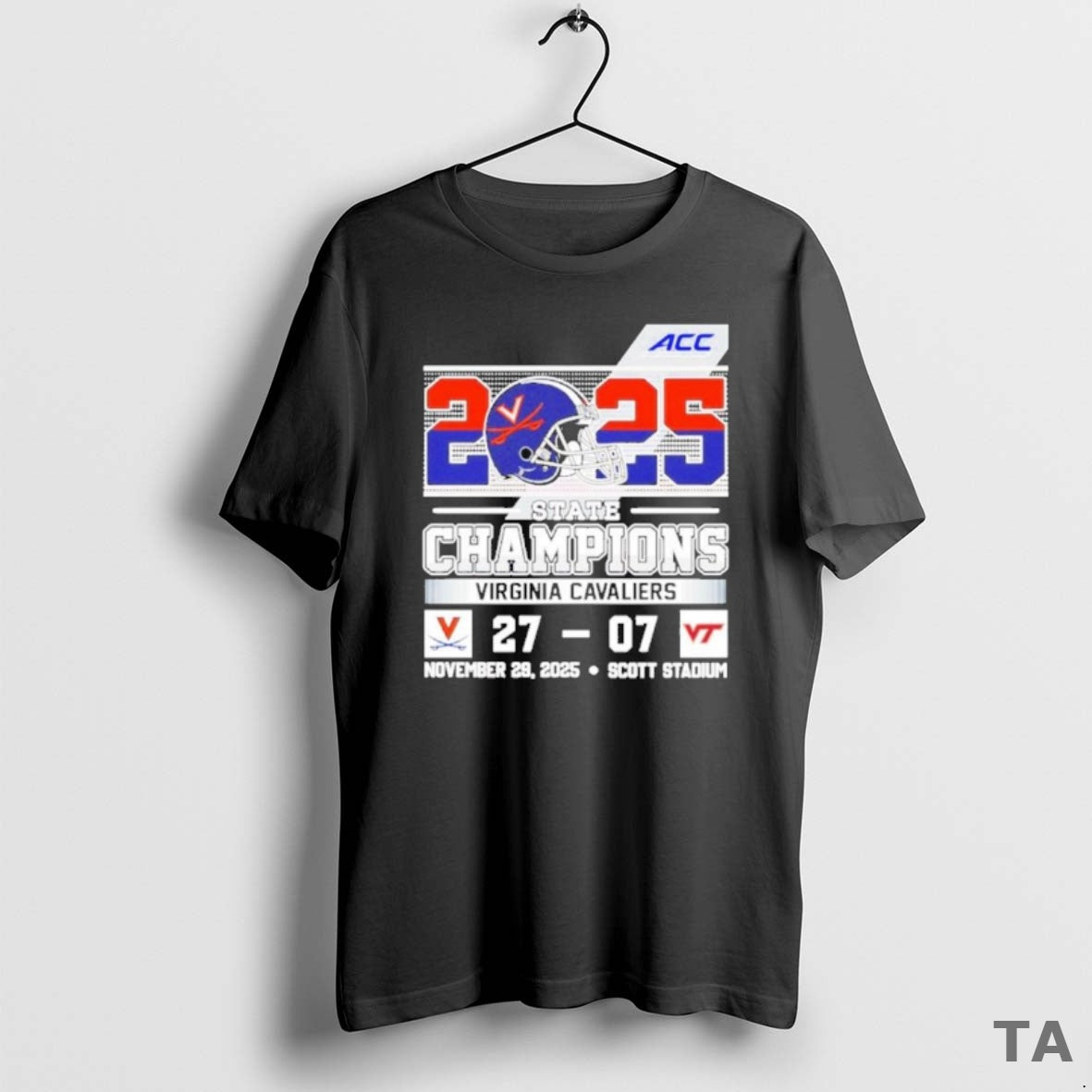 Top Virginia Cavaliers 2025 State Champions 27 07 - Adult & Kids T-Shirts, Sweatshirts & Hoodies apparel design preview 1