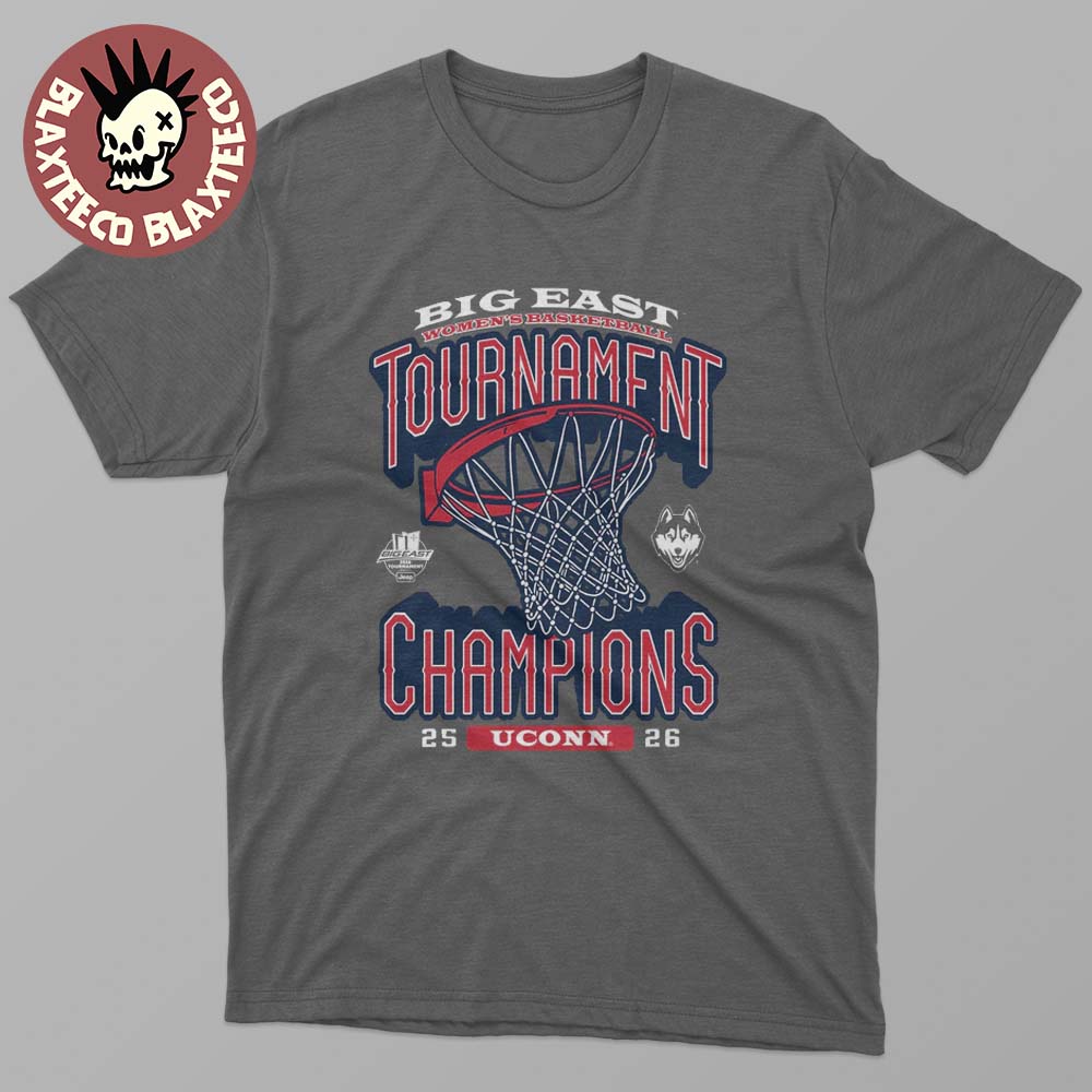 UConn Huskies Women's Basketball 2026 Big East - Adult & Kids T-Shirts, Sweatshirts & Hoodies apparel design preview 1