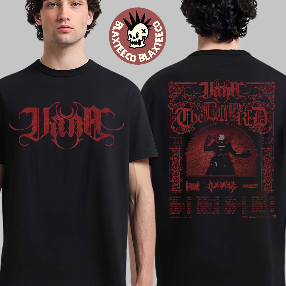 Vana The Lady In Red Tour 2026 North American - Adult & Kids T-Shirts, Sweatshirts & Hoodies apparel design preview 1