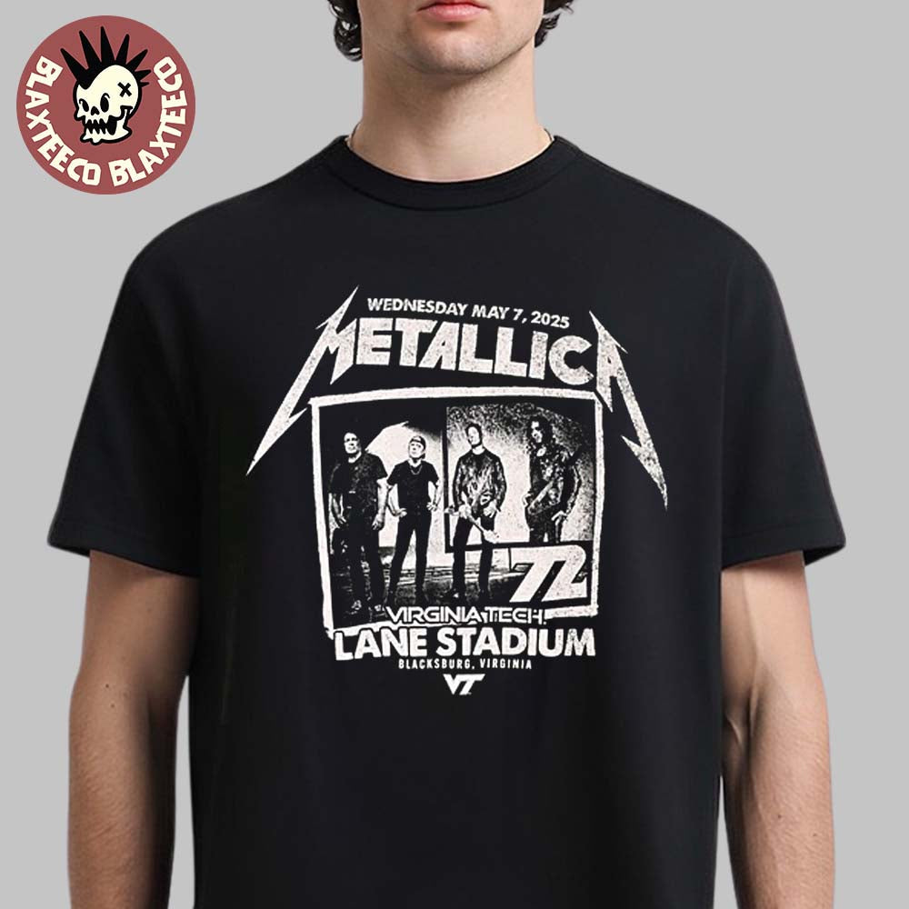 Virginia Tech x Metallica 2025 Concert 72 Lane - Adult & Kids T-Shirts, Sweatshirts & Hoodies apparel design preview 1