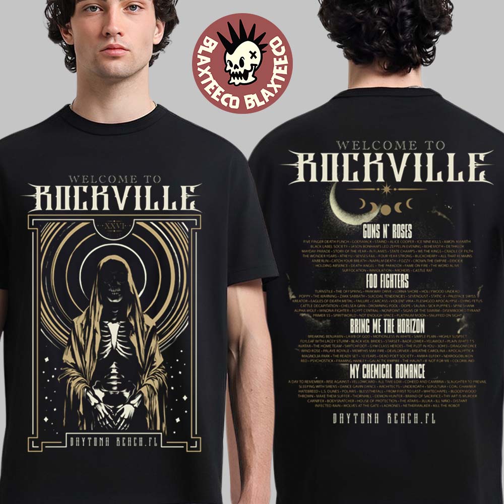 Welcome To Rockville 2026 Festival Merch Daytona - Adult & Kids T-Shirts, Sweatshirts & Hoodies apparel design preview 1