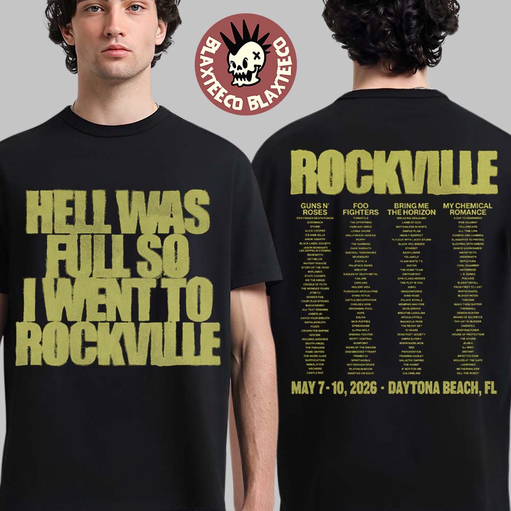 Welcome To Rockville 2026 Festival Merch Daytona - Adult & Kids T-Shirts, Sweatshirts & Hoodies apparel design preview 1