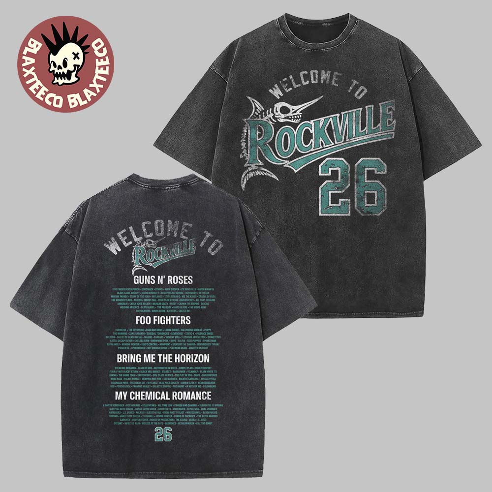 Welcome To Rockville 2026 Festival Merch Daytona - Adult & Kids T-Shirts, Sweatshirts & Hoodies apparel design preview 1