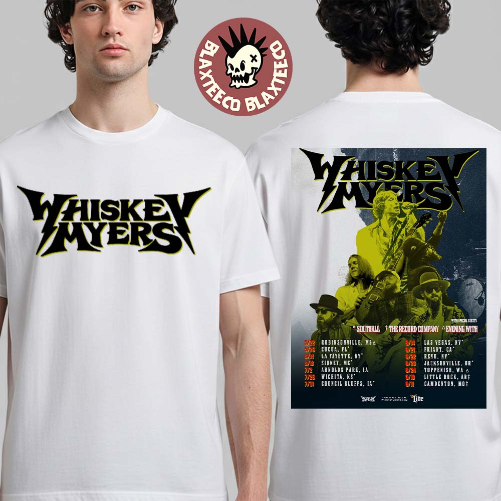 Whiskey Myers Southern Hospitality Tour 2026 North - Adult & Kids T-Shirts, Sweatshirts & Hoodies apparel design preview 1
