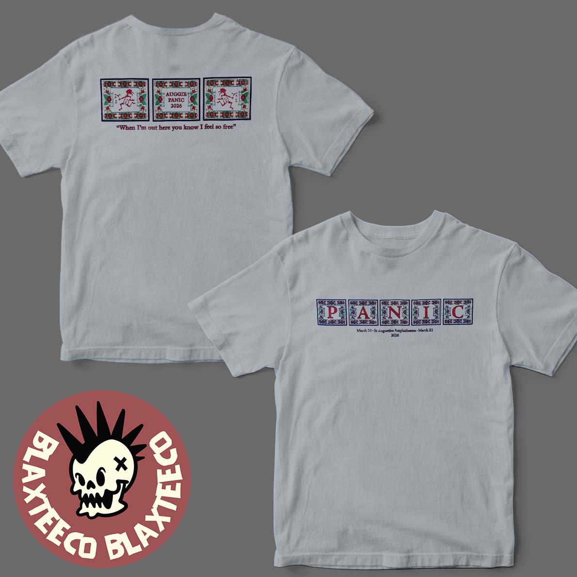 Widespread Panic St. Augustine Florida 2026 Event - Adult & Kids T-Shirts, Sweatshirts & Hoodies apparel design preview 1