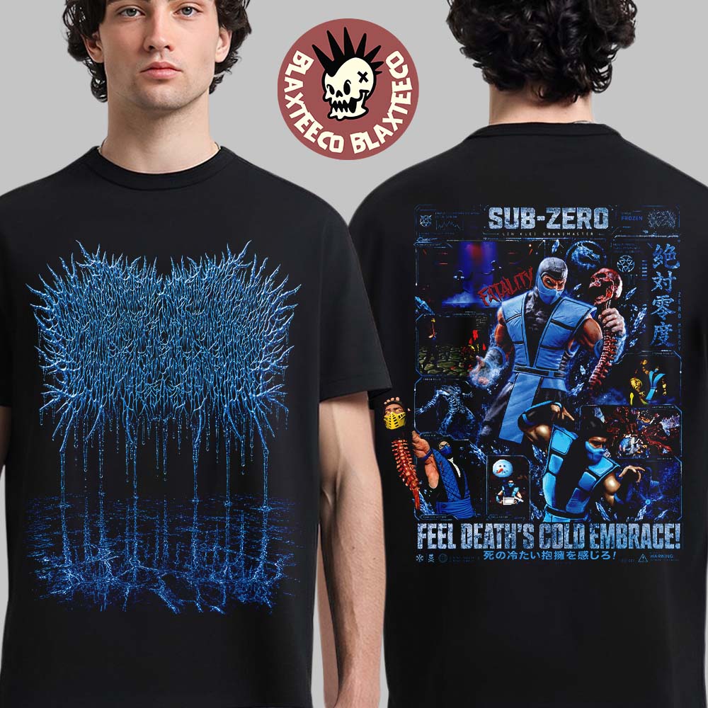Xavleg X Motal Kombat Sub-Zero Feel Death's Cold - Adult & Kids T-Shirts, Sweatshirts & Hoodies apparel design preview 1