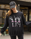 Dancing Skeleton Ladies, Ghost, Funny, Halloween - Adult & Kids T-Shirts, Sweatshirts & Hoodies apparel design preview 1